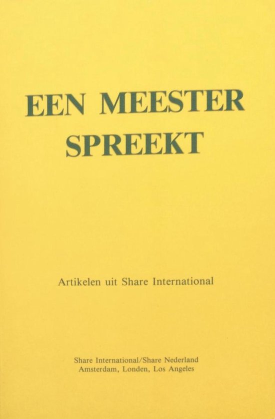 Een Meester spreekt