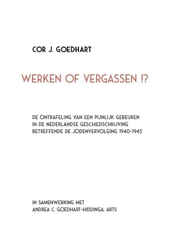 Werken of vergassen!?