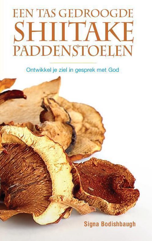 Een tas gedroogde shiitake paddenstoelen