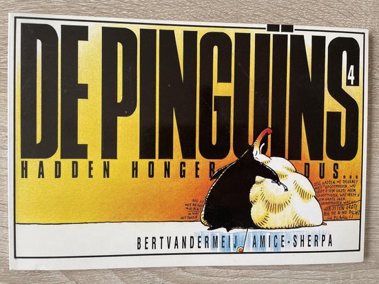 Pinguins 4 de pinguins hadden honger dus