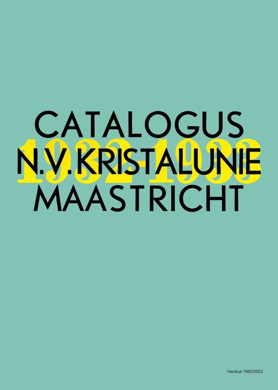 Catalogus N.V. Kristalunie Maastricht