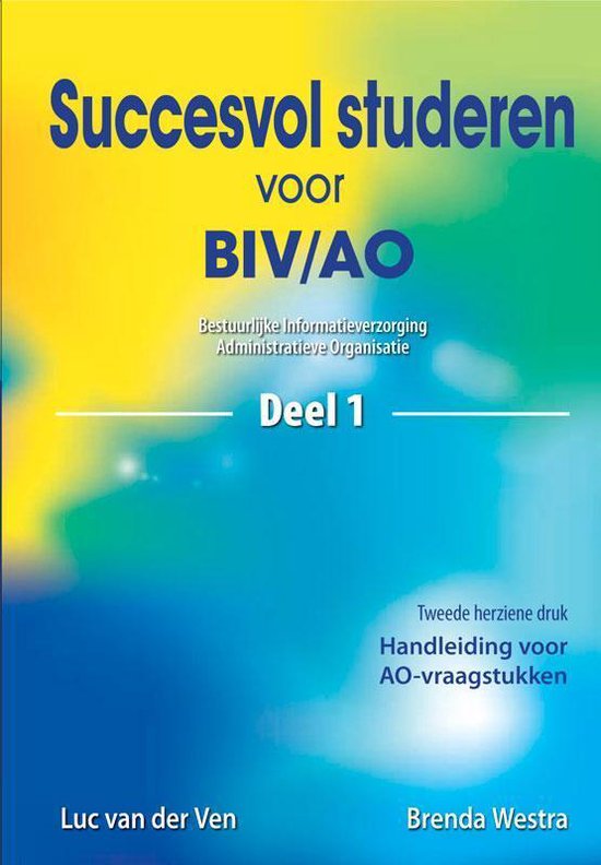 Succesvol studeren  -  Succesvol studeren voor BIV/AO 1