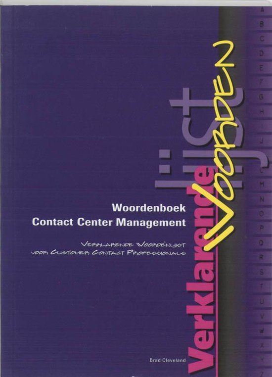 Woordenboek contact center management