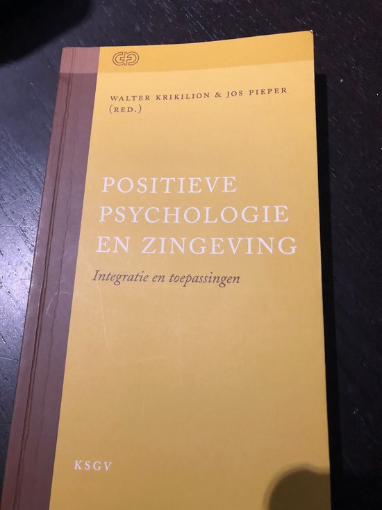 Positieve Psychologie en Zingeving