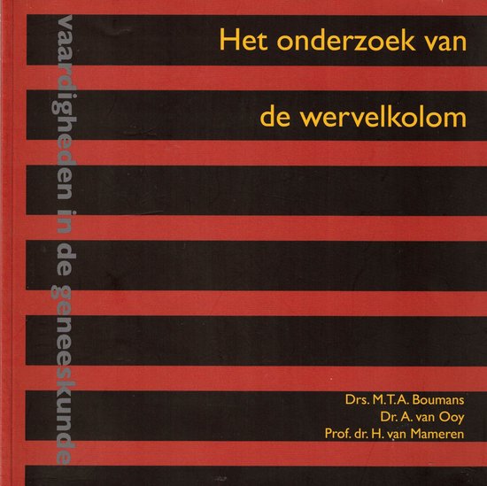 Het onderzoek van de wervelkolom