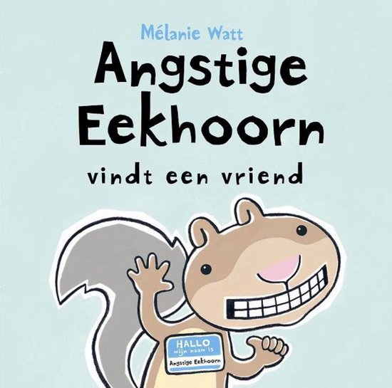 Angstige eekhoorn vindt een vriend