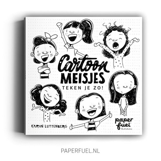 Cartoonmeisjes teken je zo!