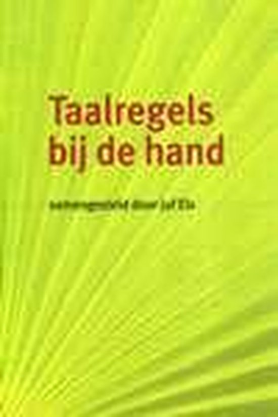 Taalregels bij de hand set 10 ex