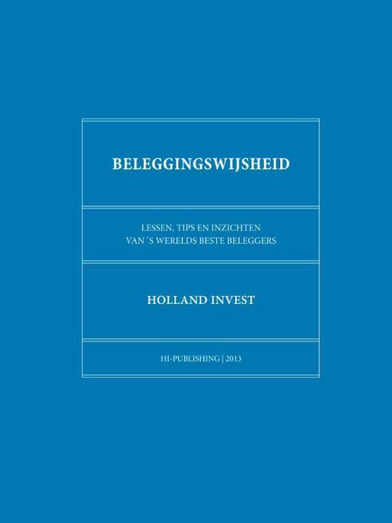 Beleggingswijsheid