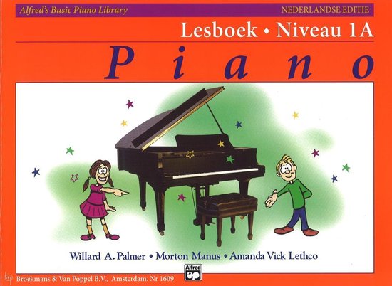 Alfred's Basic Piano Library Lesboek Niveau 1A (Nederlandse Editie) (Alleen Boek)