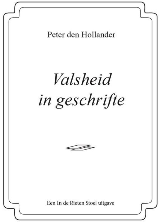 Valsheid in geschrifte