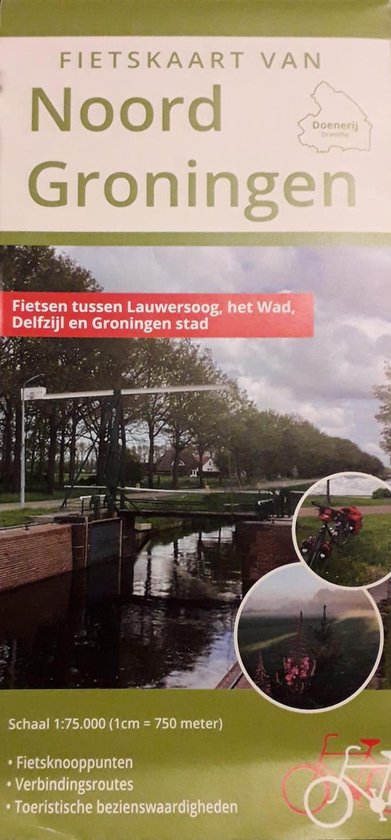 Fietskaart van Noord Groningen