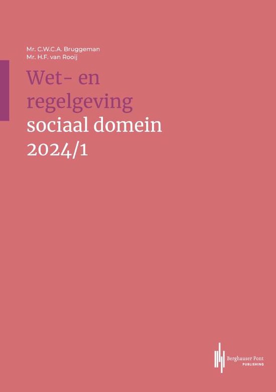 Wet- en regelgeving sociaal domein 2024/1