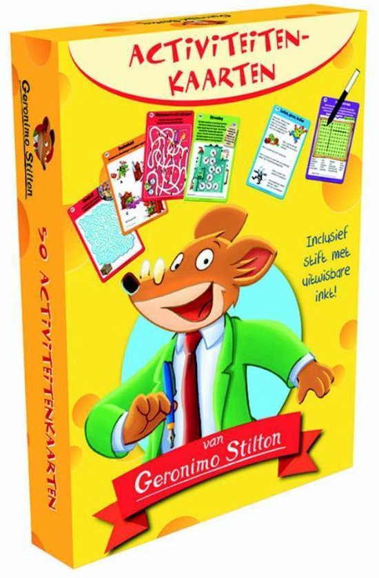 Activiteitenkaarten van Geronimo Stilton (set van 2)