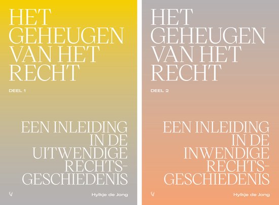 Het geheugen van het recht deel 1 en 2 (set)