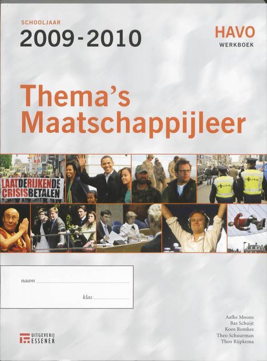 Thema's Maatschappijleer Havo Werkboek