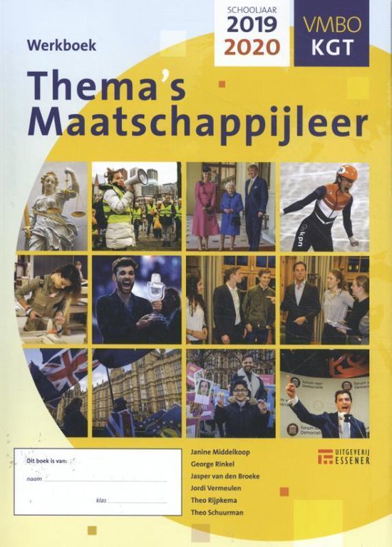 Thema's Maatschappijleer VMBO 2019-2020 Werkboek KGT