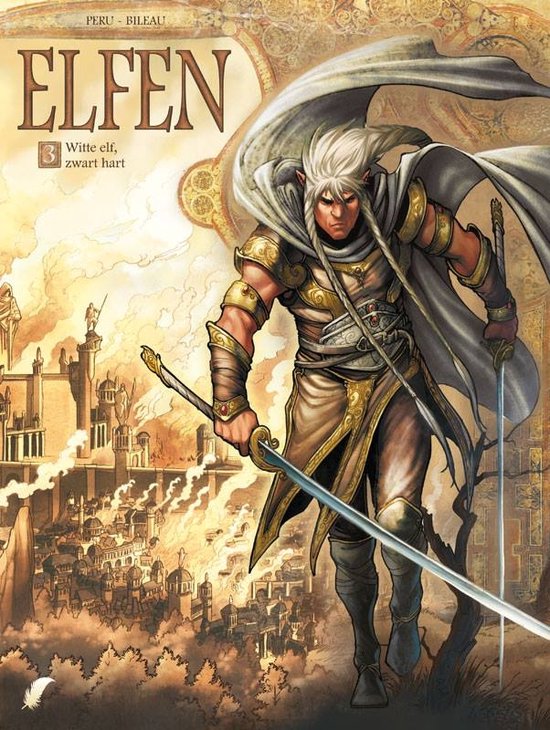 Elfen 03. witte elf, zwart hart 3/10