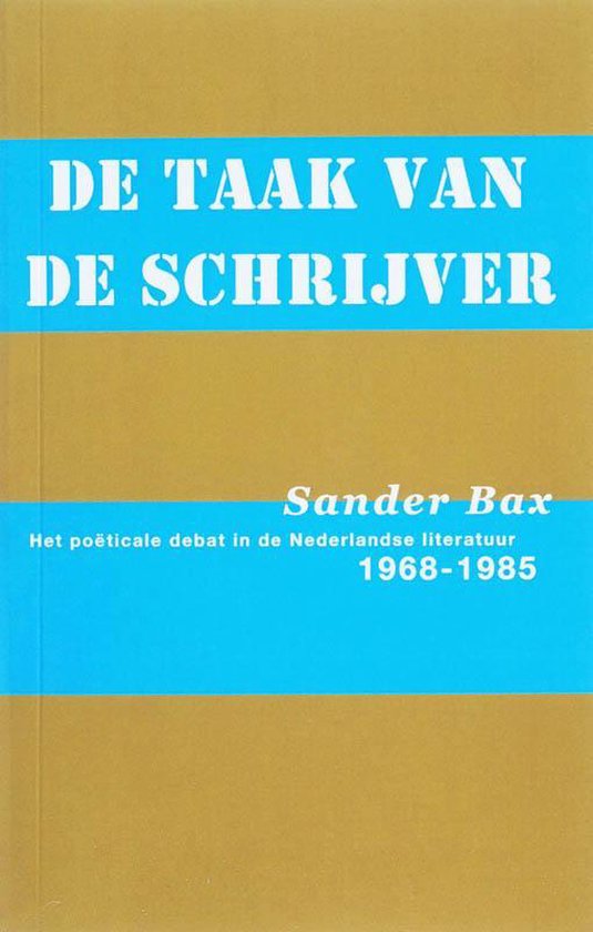 De taak van de schrijver