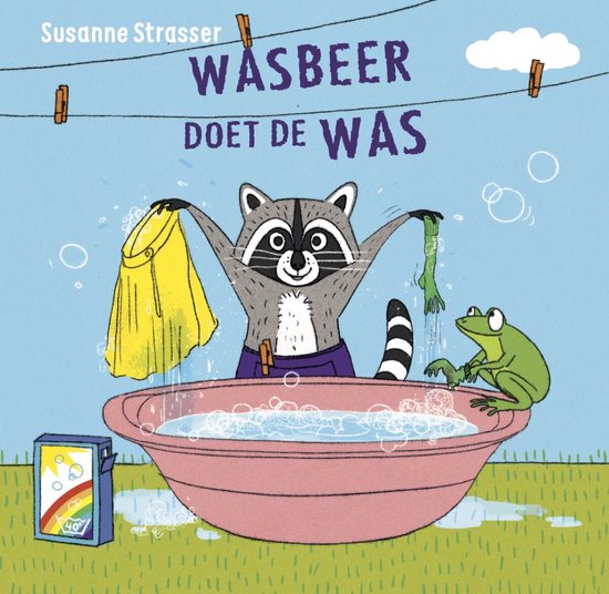 Wasbeer doet de was