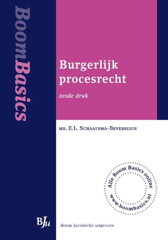 Boom basics - Burgerlijk procesrecht