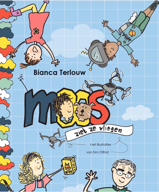 Kinderboek- Moos ziet ze vliegen- 6-9 jaar- Boek- Voorleesboek- Kinderliteratuur-Kleuterboek-Groep 2,3,4,5,6- Zelf lezen-Spreekwoordenboek-Onderwijs-Kinderverhaal- Jeugdliteratuur- Humor- Grappig