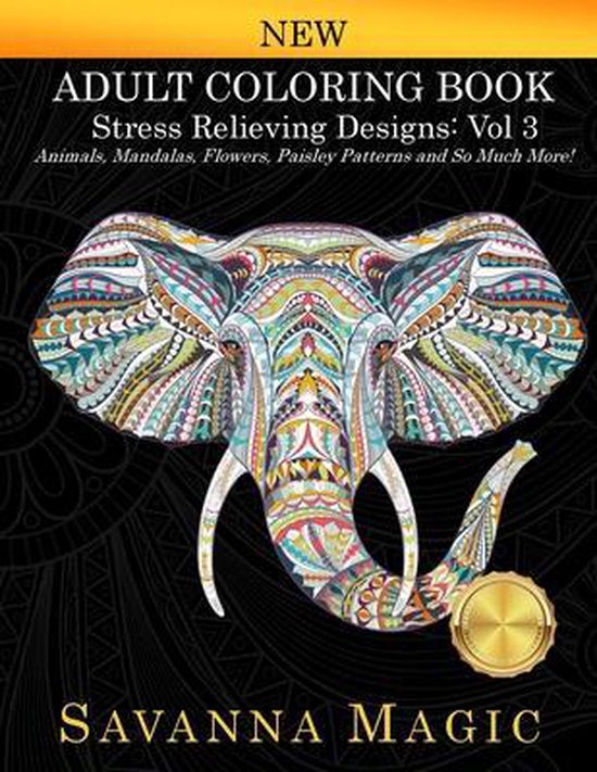 Savanna Magic Coloring Books- Adult Coloring Book