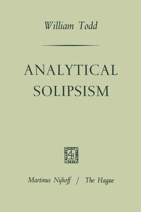 Analytical Solipsism