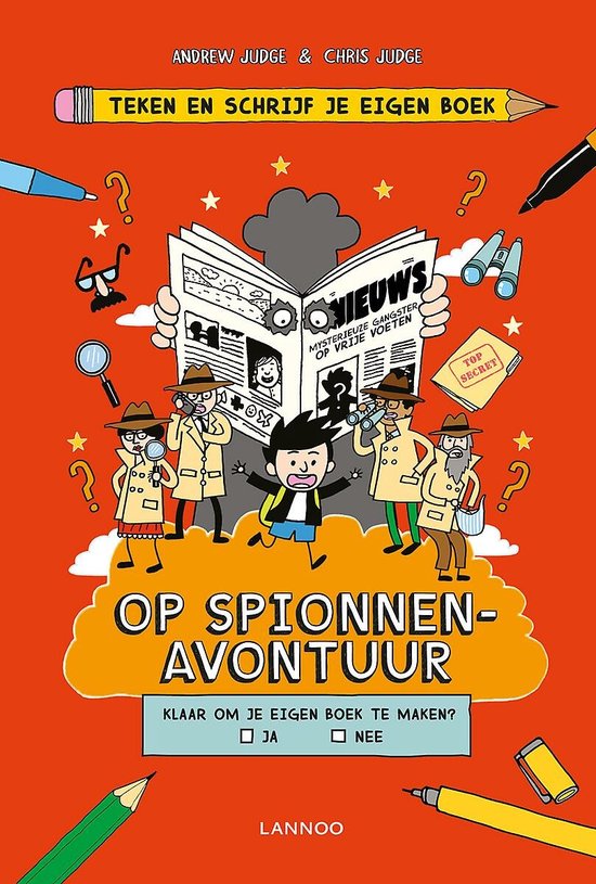 Teken en schrijf je eigen boek  -   Teken en schrijf je eigen boek - Op spionnenavontuur