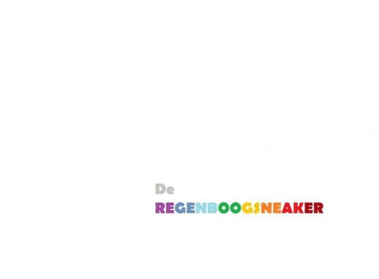 De regenboog sneaker