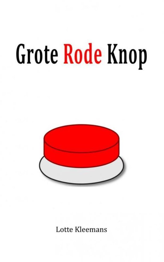 Grote rode knop