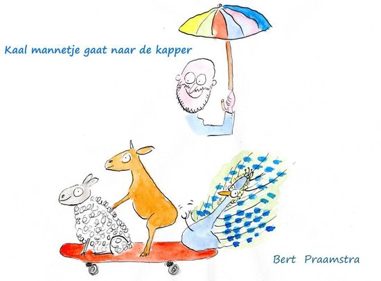 Kaal mannetje gaat naar de kapper