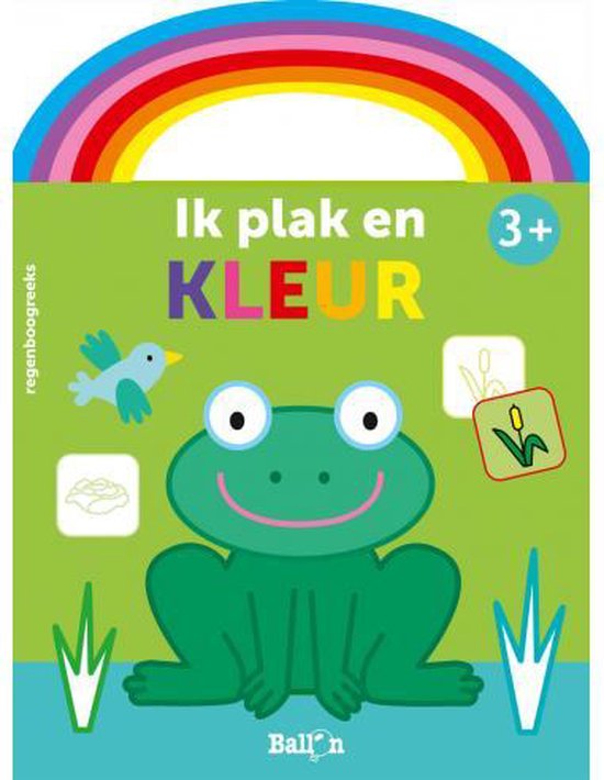 Regenboog 1 - Ik plak en kleur 3+ (kikker groen)