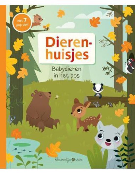 Pop-up boek Dierenhuisjes - Babydieren in het bos