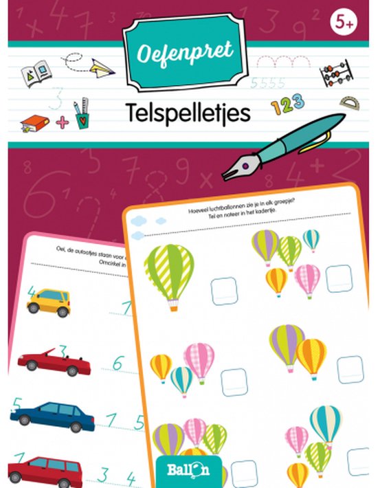 Oefenpret (wipe and clean) 0 - Telspelletjes 5+