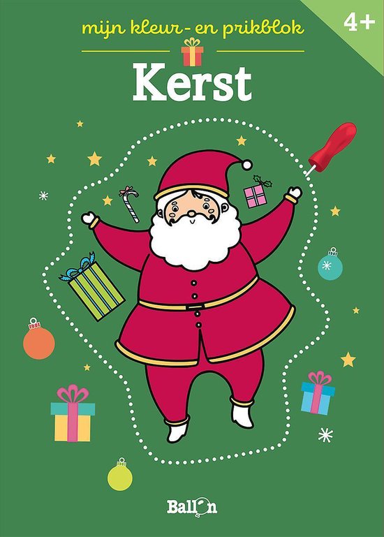 Kleur- en prikblokken - Kleur- en prikblok Kerstmis