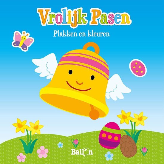 Pasen 0 - Vrolijk Pasen - kleuren en plakken