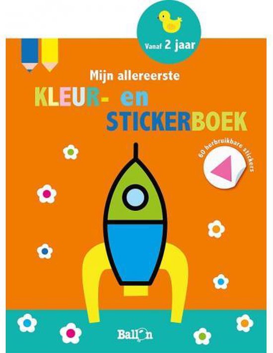 Mijn allereerste kleur- en stickerboek 2+ (raket)