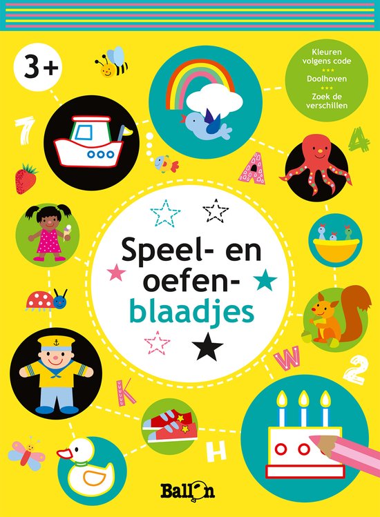 Speel- en oefenblaadjes 1 - Speel- en oefenblaadjes 3+ (geel)