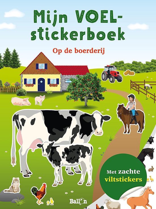 Mijn voelstickerboek 0 - Op de boerderij