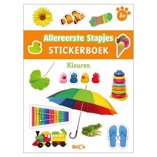 Allereerste stapjes 0 - Stickerboek kleuren 3+