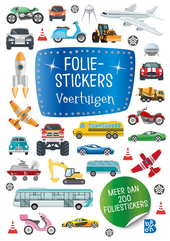 Glitterstickers 1 - Foliestickers - Voertuigen