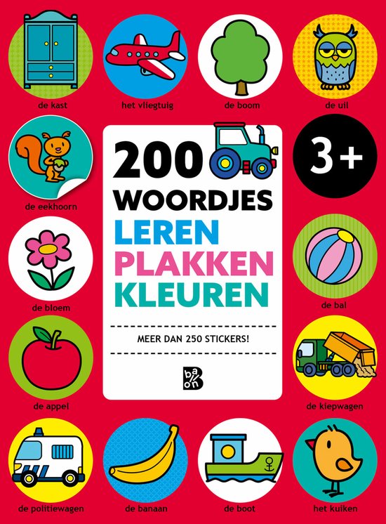 200 woordjes leren, plakken en kleuren