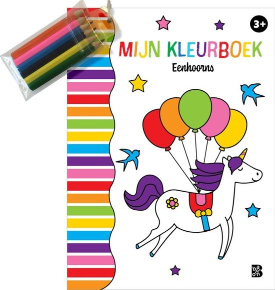 Kleurboek met kleurpotloodjes 1 - Eenhoorns