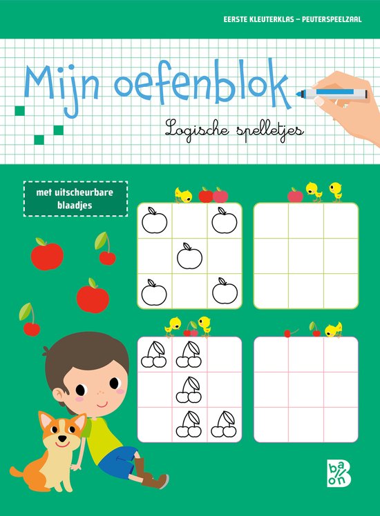 Oefenblokken 1 - Mijn oefenblok: Logische spelletjes (Eerste kleuterklas - Peuterspeelzaal)