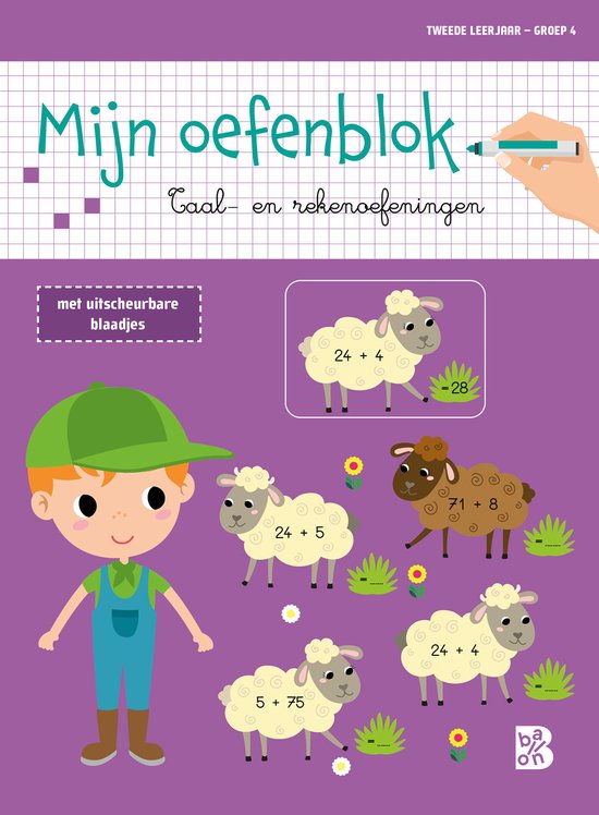 Mijn oefenblok: Taal- en rekenoefeningen tweede leerjaar groep 4