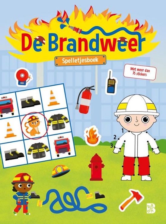 Brandweerreeks 1 - De brandweer spelletjesboek