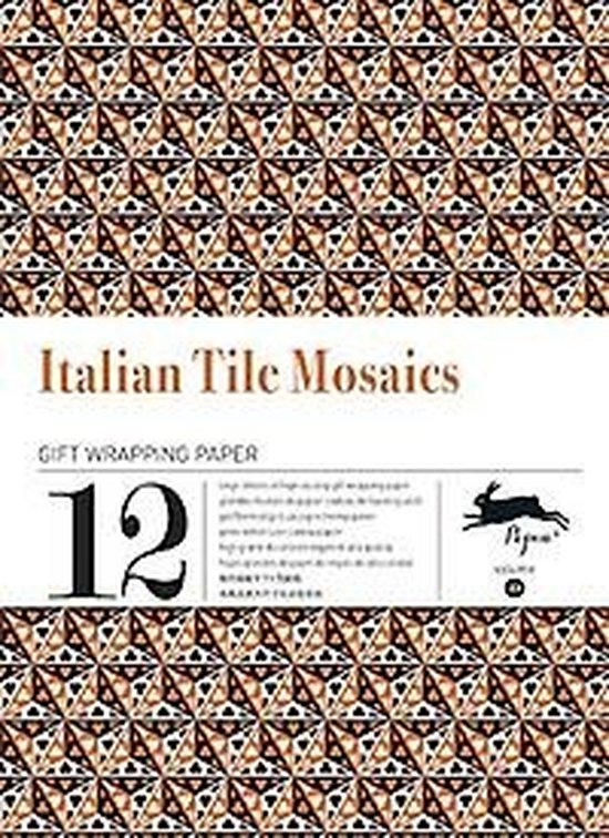 Gift wrapping paper book - Italian tile mosaies Volume 33