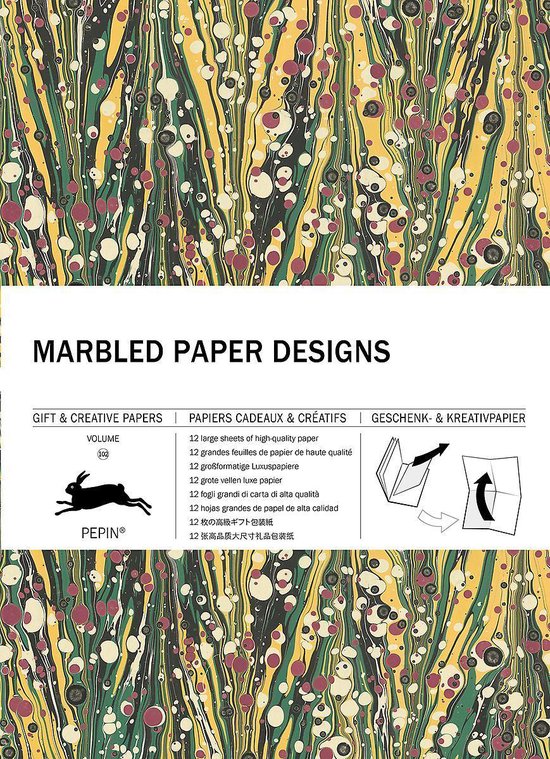 Gift & creative papers 102 - Marbled Paper Designs Volume 102