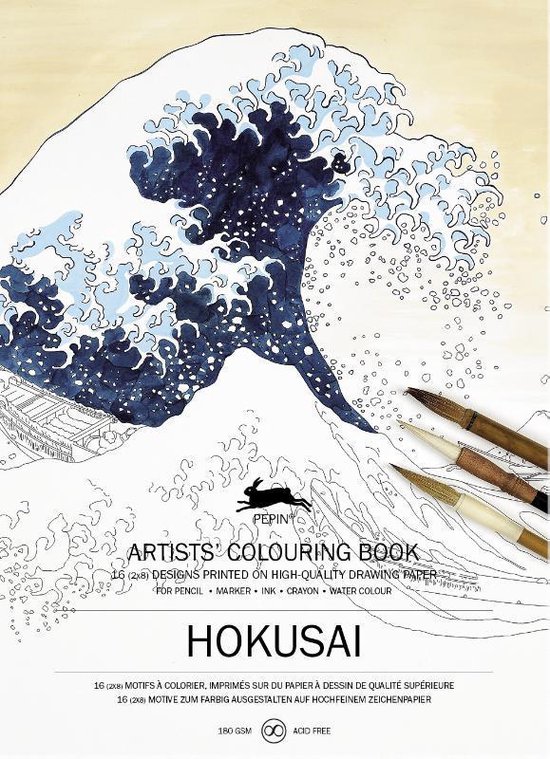 Hokusai Artists Colouring Book